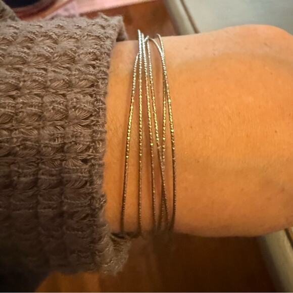 Silpada 925 Sterling Silver Lasting Impression Bangle Bracelets - Picture 7 of 9